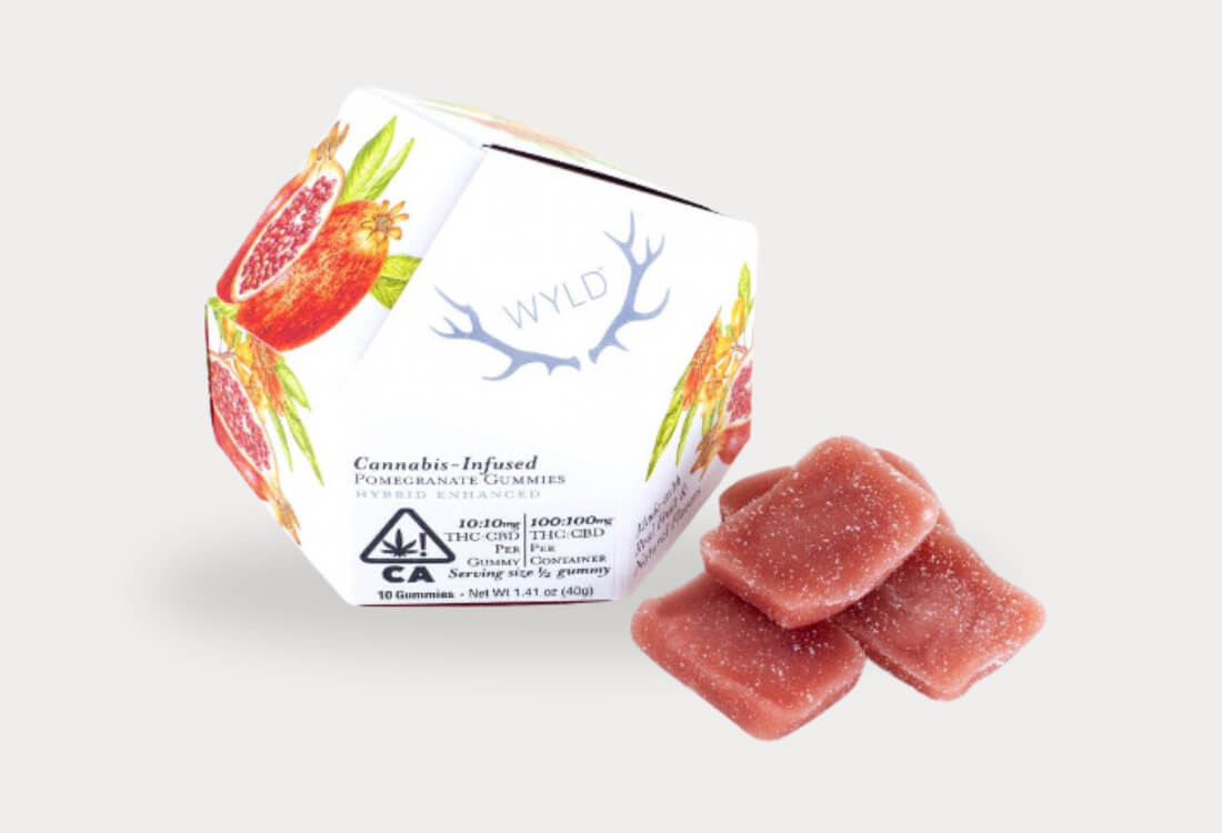 Wyld-Pomegranate-Gummies-(2_1 CBD) Wyld Pomegranate Gummies